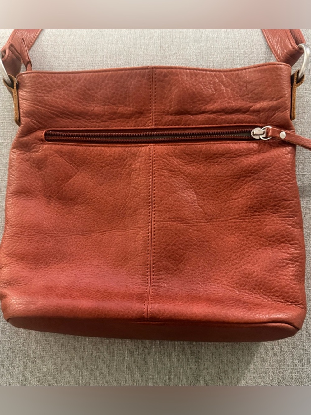 Osgoode Marley Classic‎ Red Leather Braided Accent Crossbody Bag - Picture 5 of 14